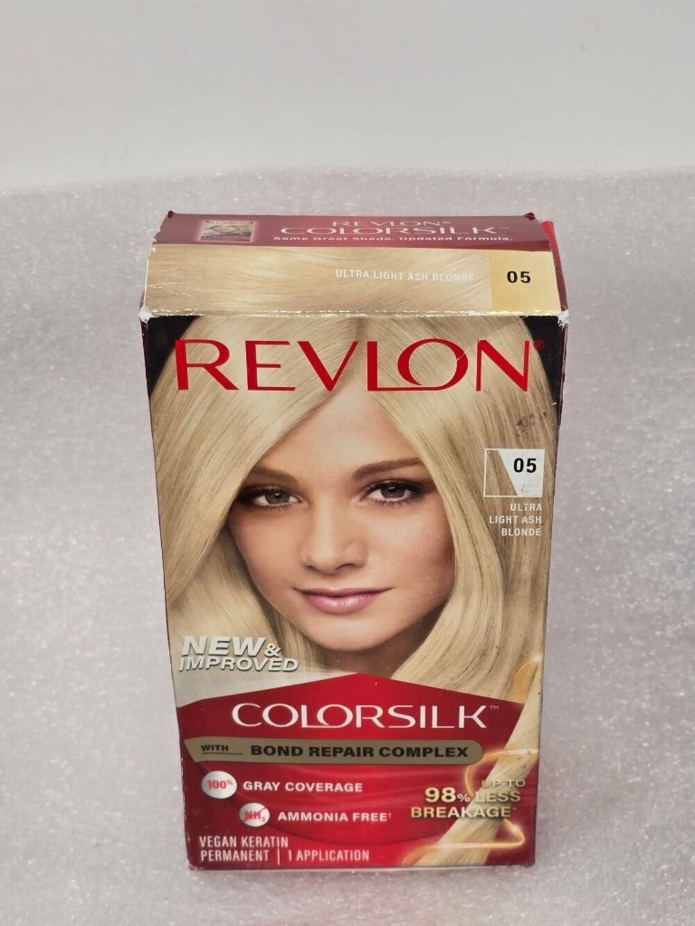 Revlon Colorsilk Permanent Hair Color 05 Ultra Light Ash Blonde Ammonia-Free